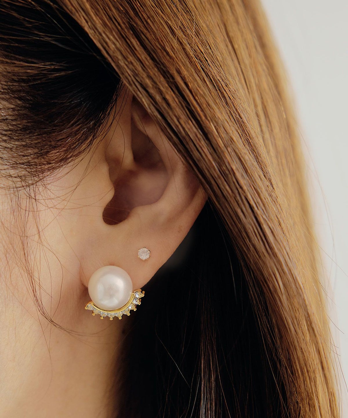 クラウン パール ピアス イヤリング Crown Pearl Pierce Earring