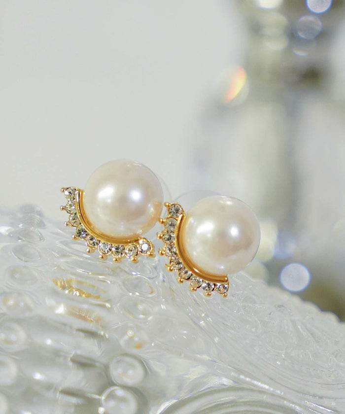 クラウン パール ピアス イヤリング Crown Pearl Pierce Earring