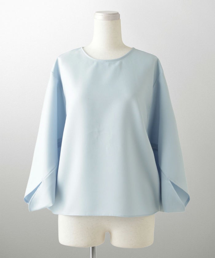 ドルマンスリーブ ブラウス レディース トップス おしゃれ アイボリー サックス ネイビー ブラック M