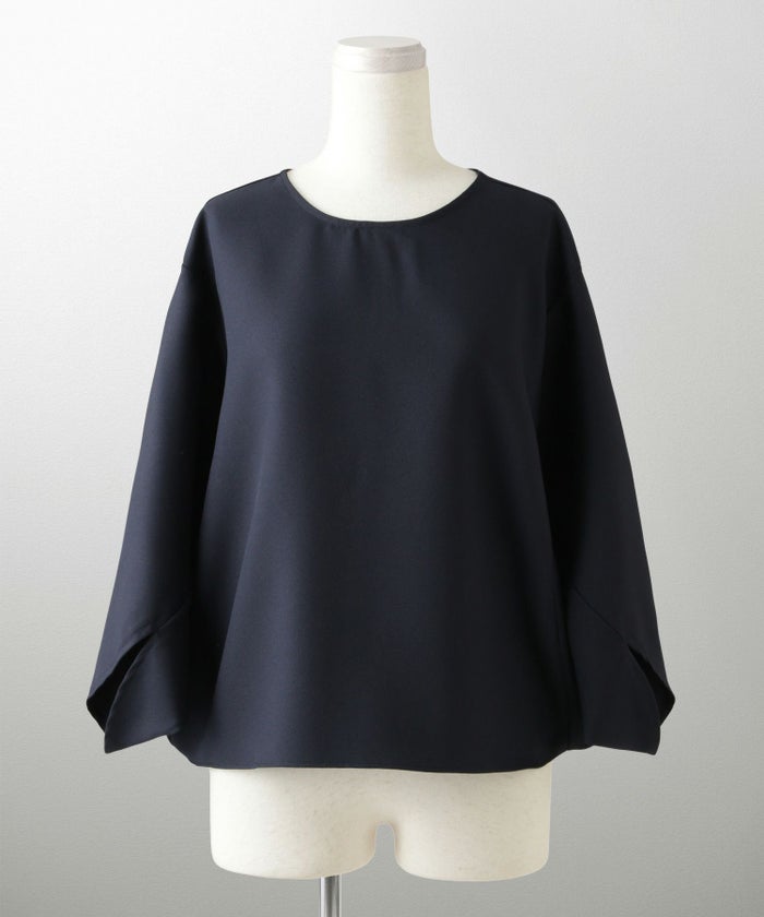ドルマンスリーブ ブラウス レディース トップス おしゃれ アイボリー サックス ネイビー ブラック M