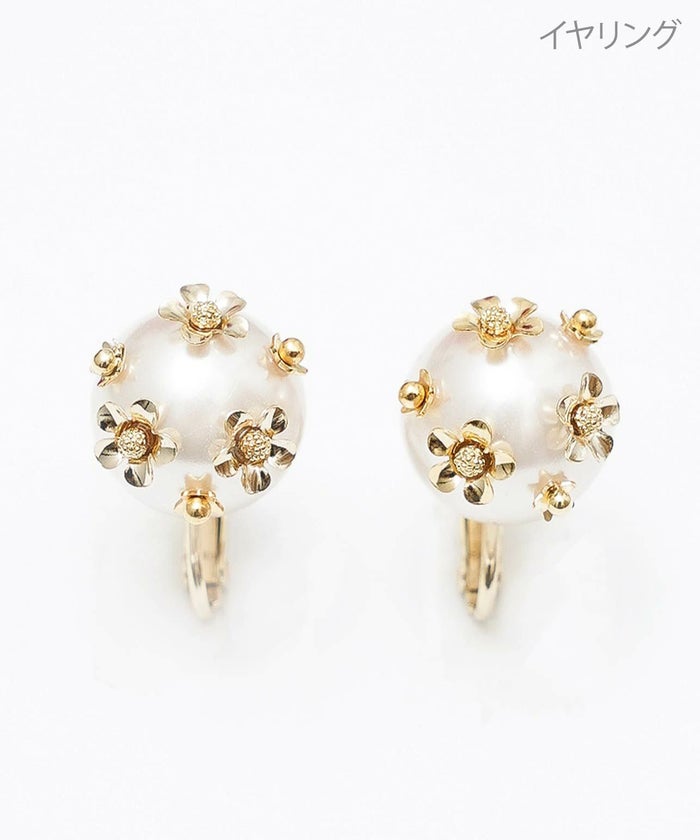 ムーン パール ブロッサム ピアス イヤリング Moon Pearl Blossom Pierce Earring