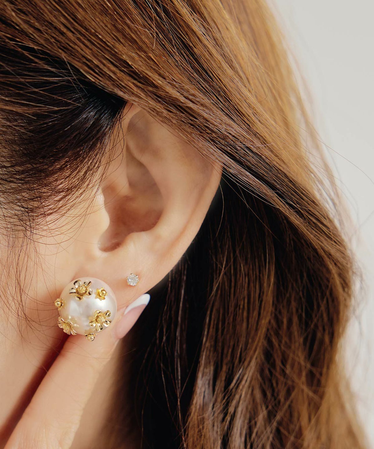 ムーン パール ブロッサム ピアス イヤリング Moon Pearl Blossom Pierce Earring