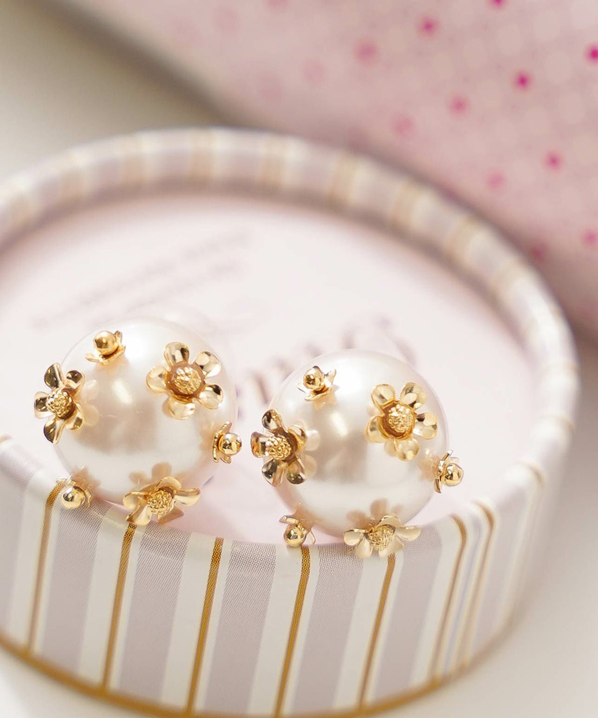 ムーン パール ブロッサム ピアス イヤリング Moon Pearl Blossom Pierce Earring