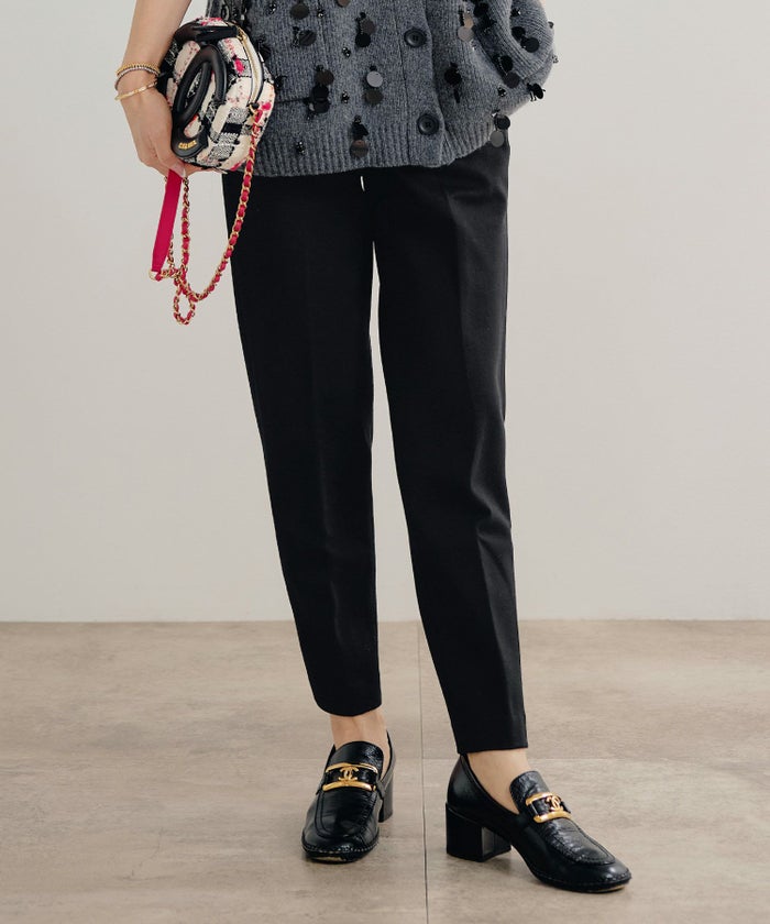 手洗い可 レディース オフィス 大人カジュアル きれいめ 秋冬春 上品 美脚 ジョイントスペース