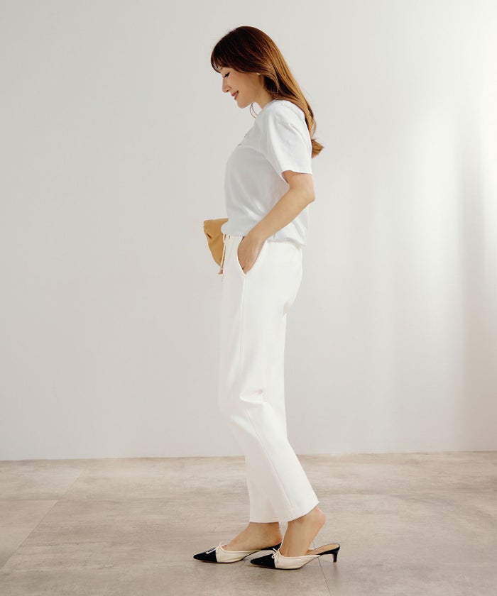 手洗い可 レディース オフィス 大人カジュアル きれいめ 秋冬春 上品 美脚 ジョイントスペース