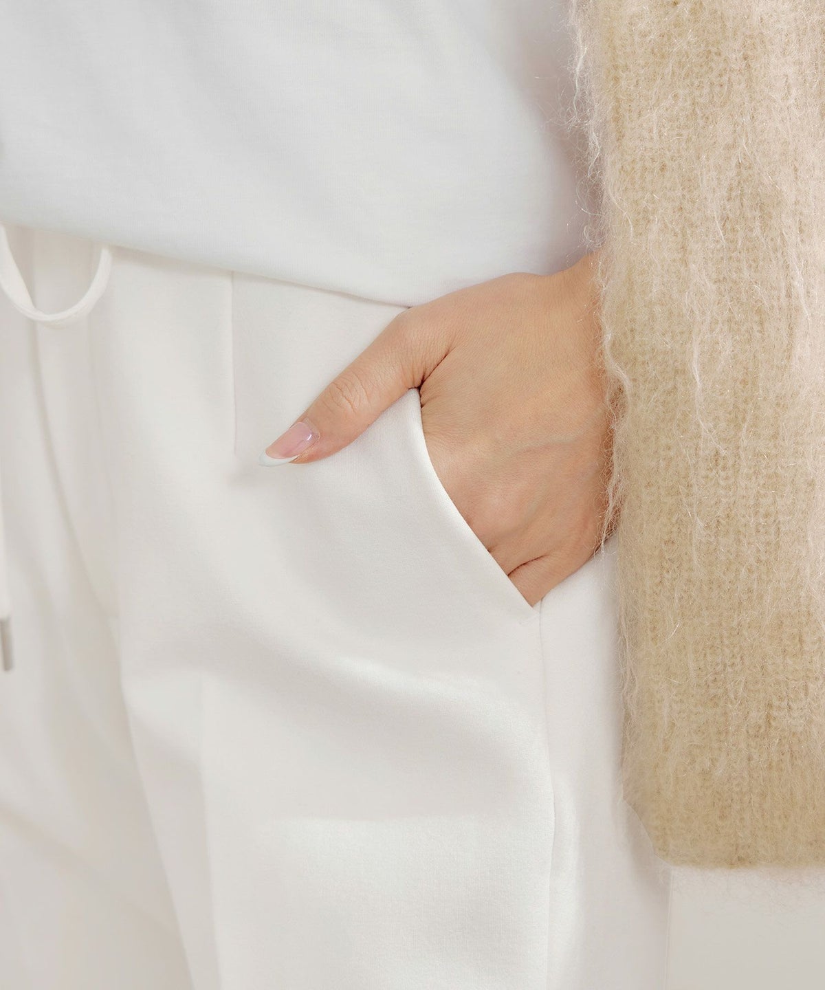 手洗い可 レディース オフィス 大人カジュアル きれいめ 秋冬春 上品 美脚 ジョイントスペース