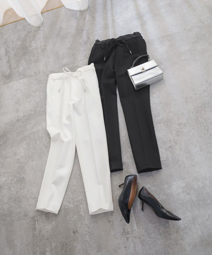 手洗い可 レディース オフィス 大人カジュアル きれいめ 秋冬春 上品 美脚 ジョイントスペース