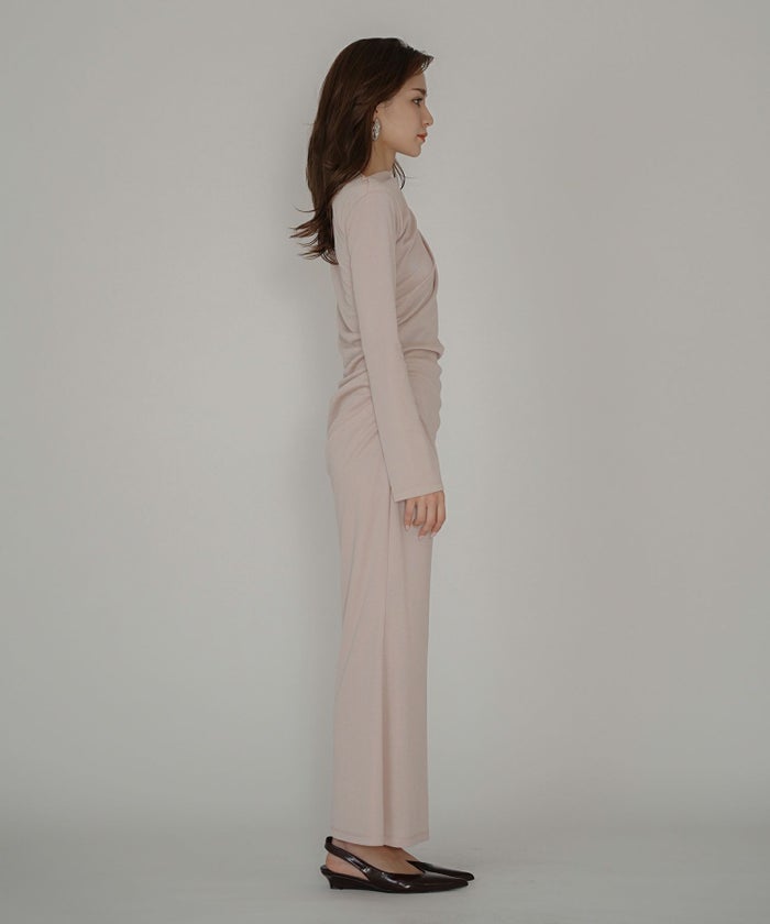 カットソー タイト オフショル ドレス ロングワンピ 前撮り 乾坤式 参列 二次会 パーティ ディナーラウンジ 女性らしい モテワンピ デートコーデ 大人 ディナー あざと可愛い 肌見せ 韓国風 綺麗め 細見え カジュアル スタイル盛れ KINO THE KEI