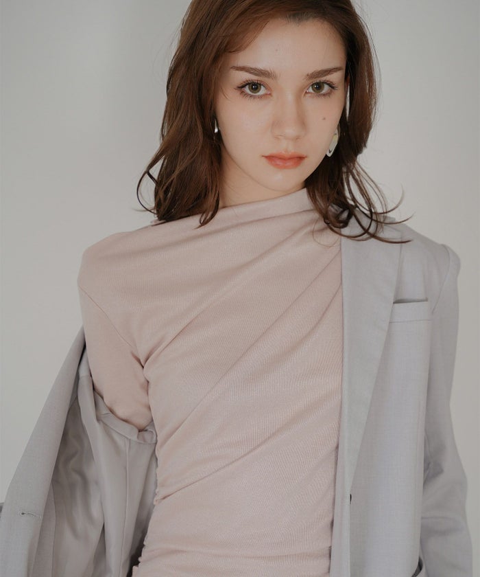 カットソー タイト オフショル ドレス ロングワンピ 前撮り 乾坤式 参列 二次会 パーティ ディナーラウンジ 女性らしい モテワンピ デートコーデ 大人 ディナー あざと可愛い 肌見せ 韓国風 綺麗め 細見え カジュアル スタイル盛れ KINO THE KEI