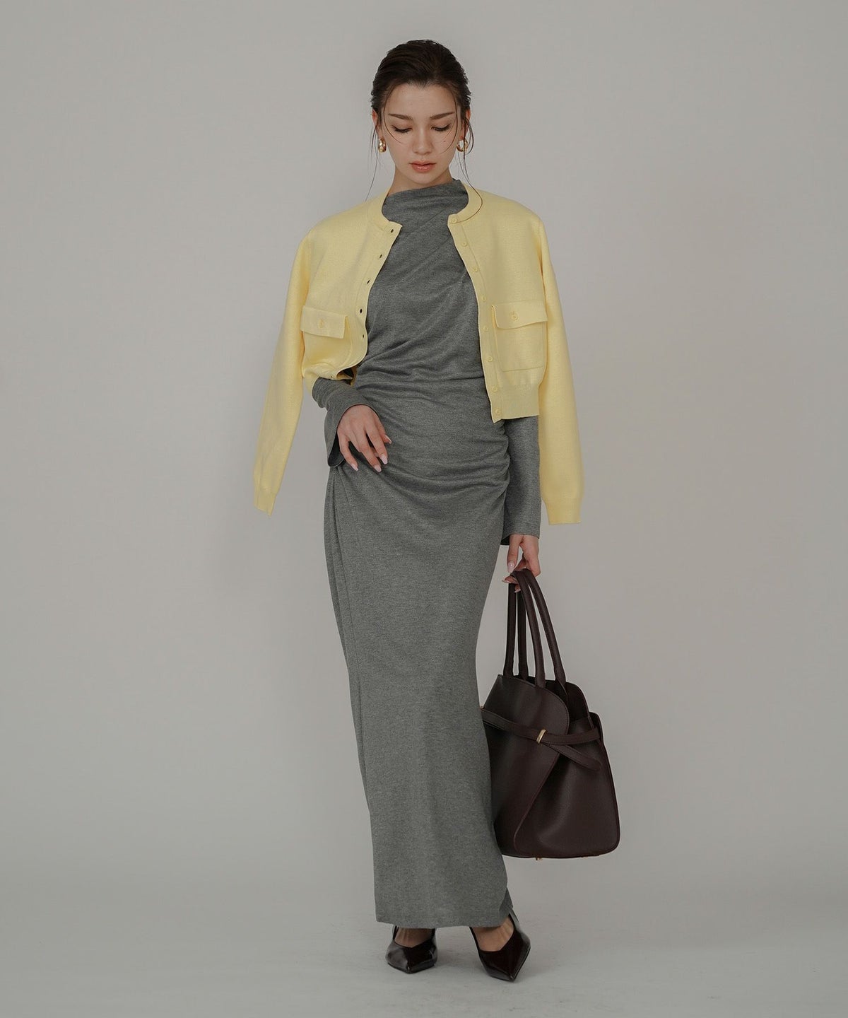 カットソー タイト オフショル ドレス ロングワンピ 前撮り 乾坤式 参列 二次会 パーティ ディナーラウンジ 女性らしい モテワンピ デートコーデ 大人 ディナー あざと可愛い 肌見せ 韓国風 綺麗め 細見え カジュアル スタイル盛れ KINO THE KEI