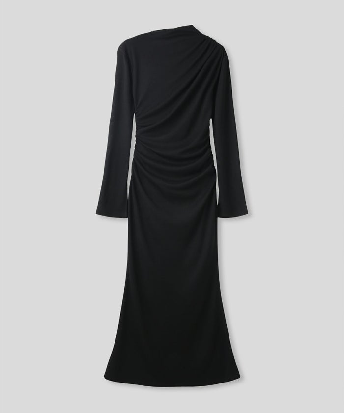 カットソー タイト オフショル ドレス ロングワンピ 前撮り 乾坤式 参列 二次会 パーティ ディナーラウンジ 女性らしい モテワンピ デートコーデ 大人 ディナー あざと可愛い 肌見せ 韓国風 綺麗め 細見え カジュアル スタイル盛れ KINO THE KEI