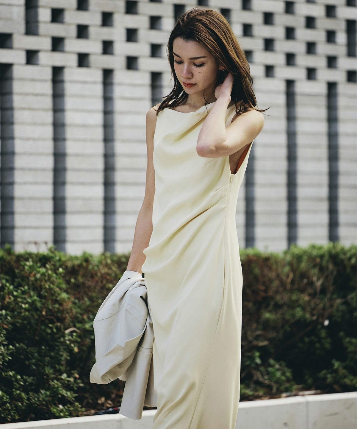 ドレス ロングワンピ 前撮り 乾坤式 参列 二次会 パーティ ディナーラウンジ 女性らしい モテワンピ デートコーデ 大人 ディナー あざと可愛い 肌見せ 韓国風 綺麗め 細見え カジュアル スタイル盛れ KINO THE KEI