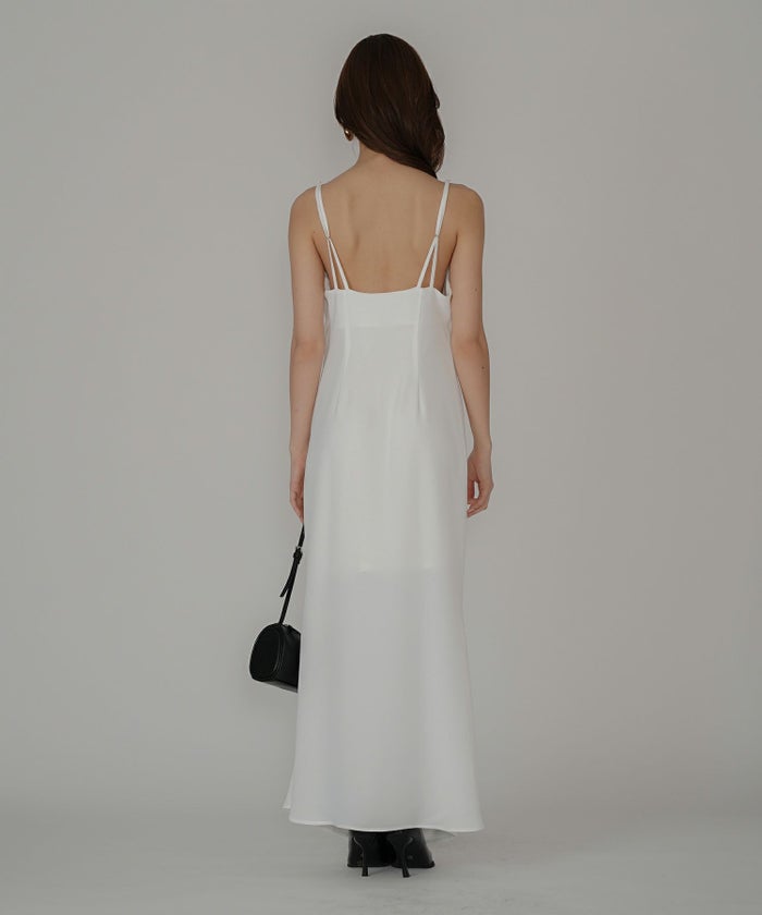 ドレス ドレープワンピ ロングワンピ パックオープン 背中開き 前撮り 乾坤式 参列 二次会 パーティ ディナーラウンジ 女性らしい タイト モテワンピ デートコーデ 大人 ディナー あざと可愛い 肌見せ 韓国風 綺麗め 細見え カジュアル スタイル盛れ KINO THE KEI