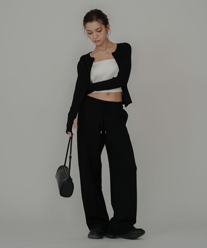 リラックスウェア スウェット 短丈ニット Y2K パジャマ 部屋着 ダル着 モテニット カットソー デートコーデ ドライブ 空港ファッション 大人 あざと可愛い 肌見せ 韓国風 綺麗め 細見え カジュアル らくちん KINO THE KEI