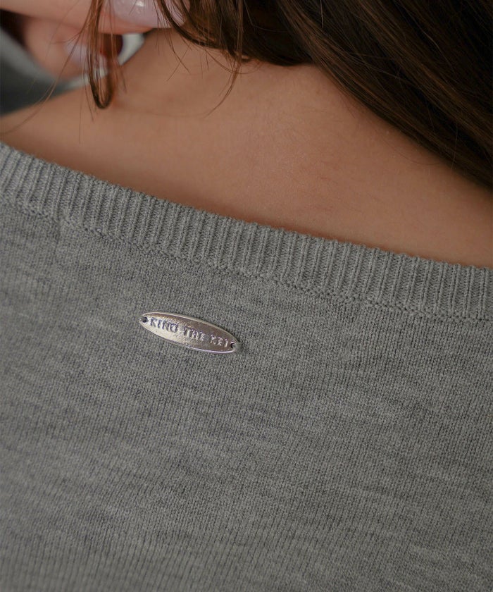 リラックスウェア スウェット 短丈ニット Y2K パジャマ 部屋着 ダル着 モテニット カットソー デートコーデ ドライブ 空港ファッション 大人 あざと可愛い 肌見せ 韓国風 綺麗め 細見え カジュアル らくちん KINO THE KEI