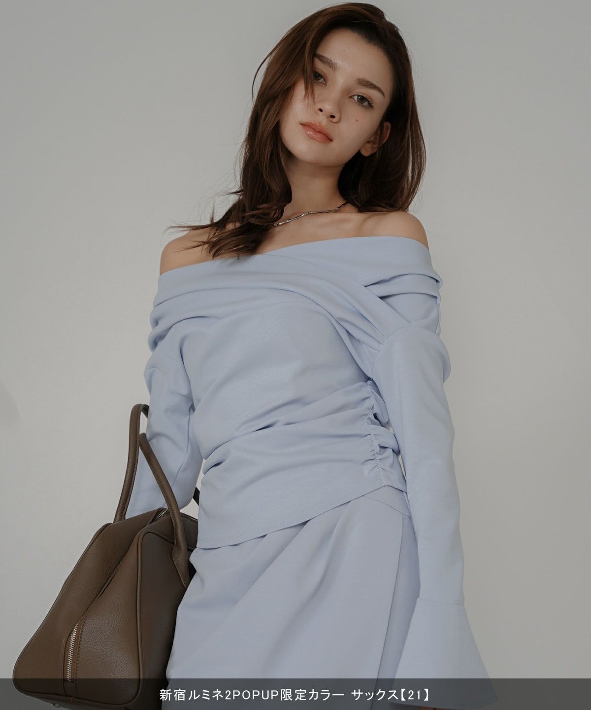 骨スト 短丈トップス オフショル Vネック モテニット ベルスリーブ カットソー デートコーデ ディナー 大人 あざと可愛い タイトトップス 肌見せ 韓国風 綺麗め 細見え カジュアル KINO THE KEI