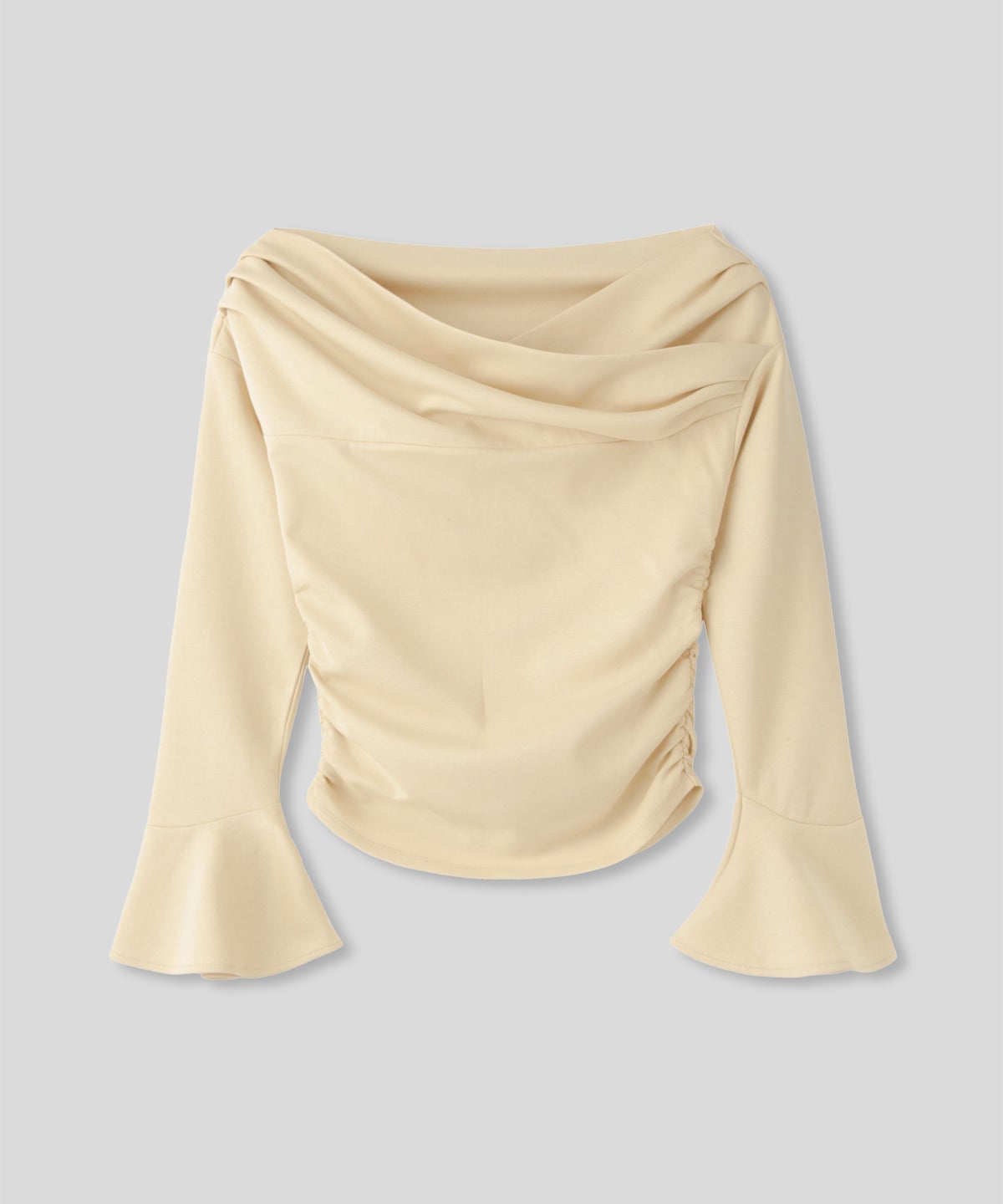 骨スト 短丈トップス オフショル Vネック モテニット ベルスリーブ カットソー デートコーデ ディナー 大人 あざと可愛い タイトトップス 肌見せ 韓国風 綺麗め 細見え カジュアル KINO THE KEI