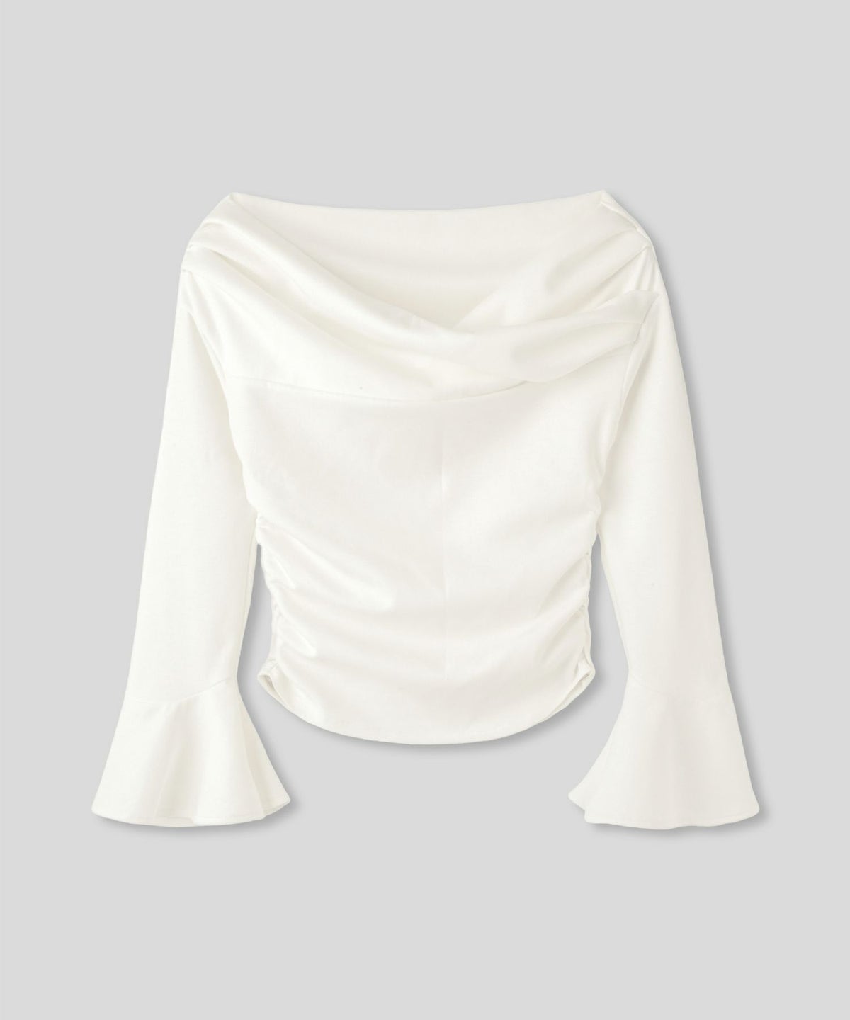 骨スト 短丈トップス オフショル Vネック モテニット ベルスリーブ カットソー デートコーデ ディナー 大人 あざと可愛い タイトトップス 肌見せ 韓国風 綺麗め 細見え カジュアル KINO THE KEI