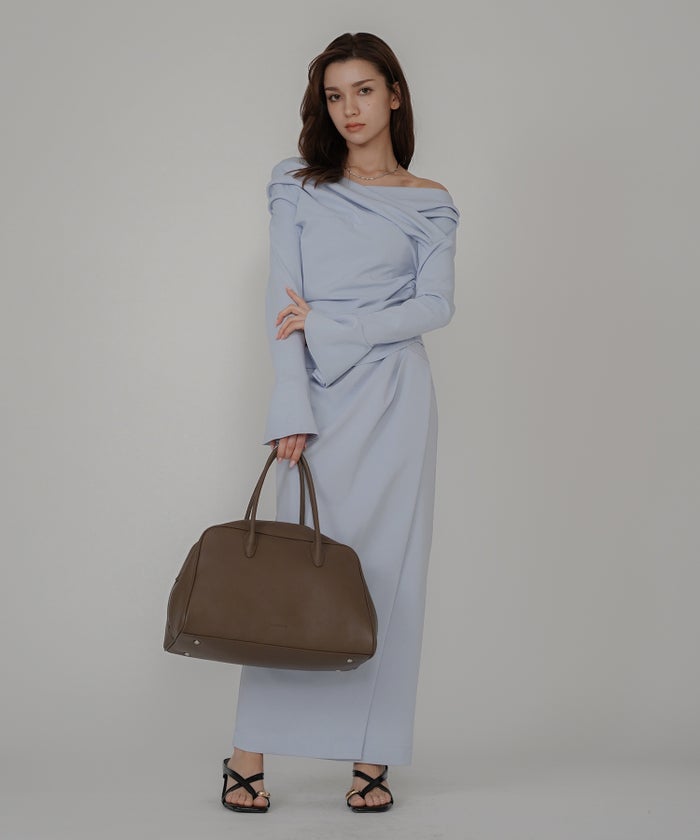 ナロースカート 骨スト ロングスカート タイトスカート モテニット カットソー デートコーデ ディナー 大人 あざと可愛い 肌見せ 韓国風 綺麗め 細見え カジュアル ウエストカバー お腹周りカバー らくちん KINO THE KEI