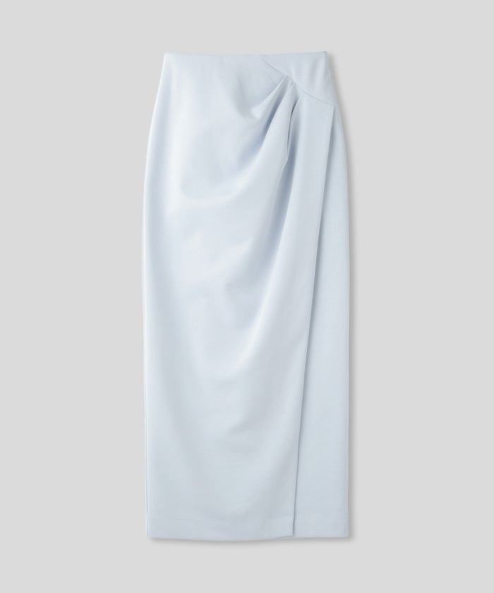 ナロースカート 骨スト ロングスカート タイトスカート モテニット カットソー デートコーデ ディナー 大人 あざと可愛い 肌見せ 韓国風 綺麗め 細見え カジュアル ウエストカバー お腹周りカバー らくちん KINO THE KEI