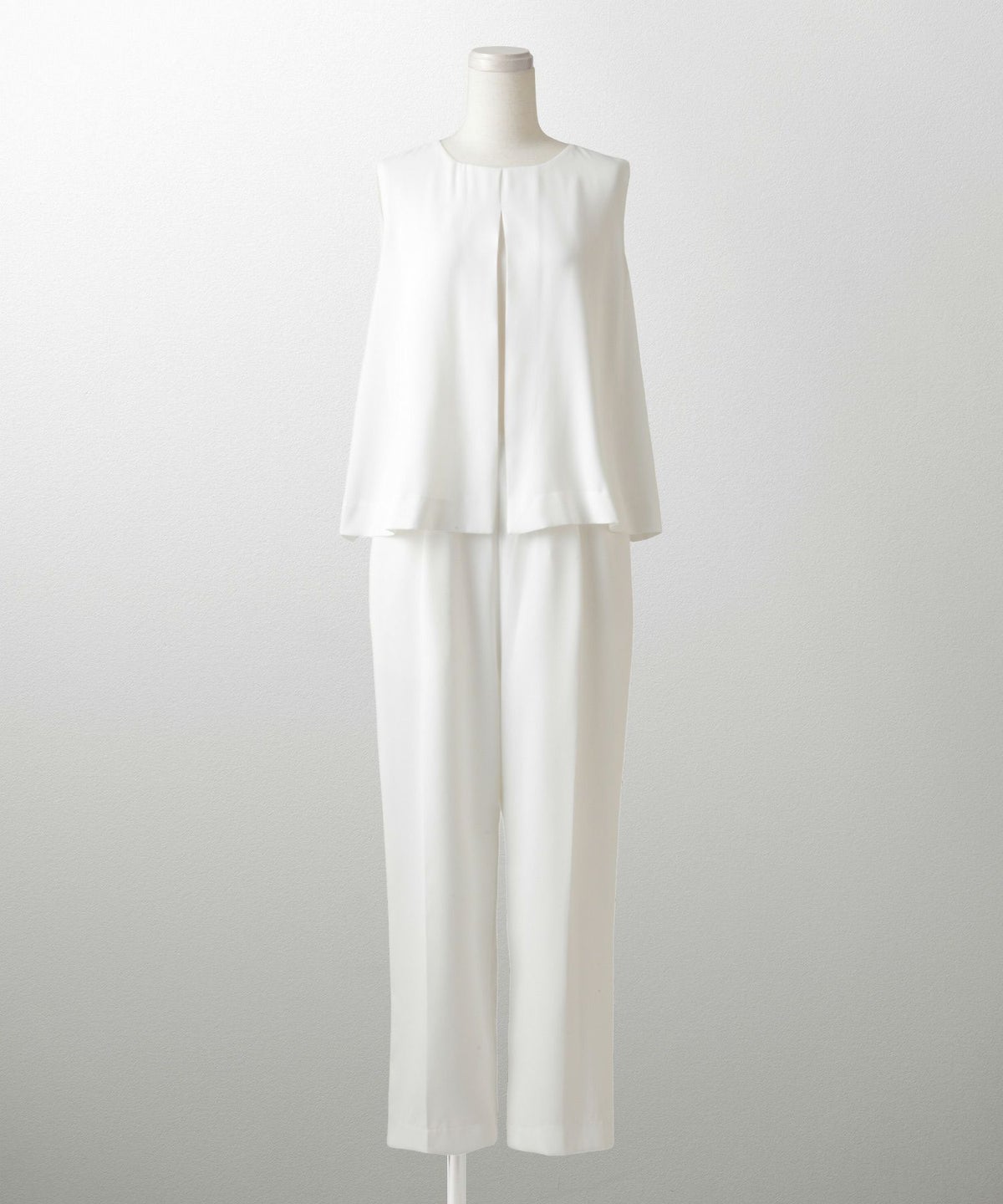 フレアヘム オールインワン レディース ファッション オケージョン ホワイト ブラック M