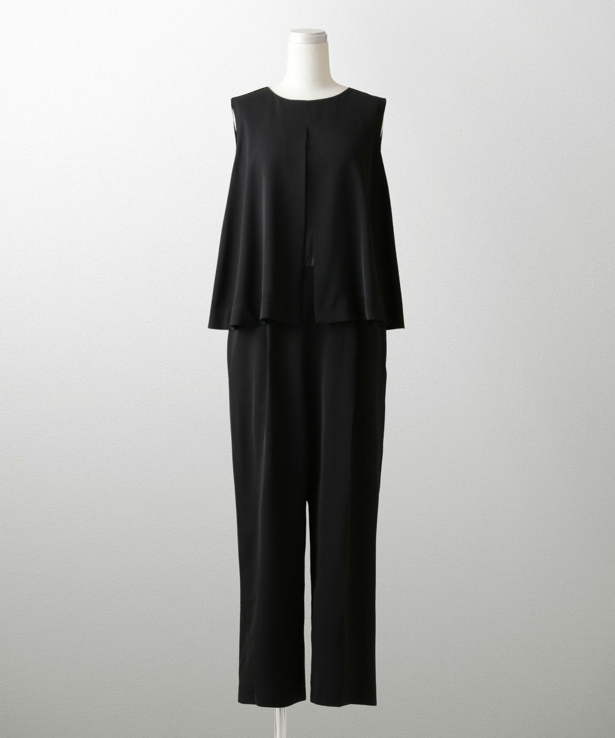 フレアヘム オールインワン レディース ファッション オケージョン ホワイト ブラック M