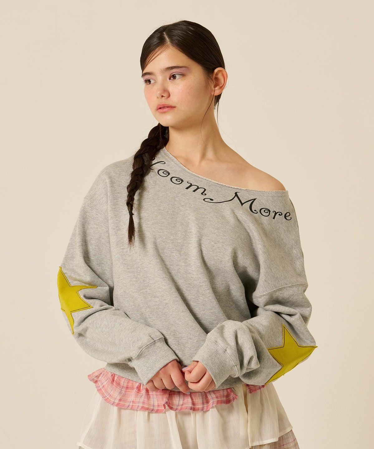 オフショル/スウェット/スター