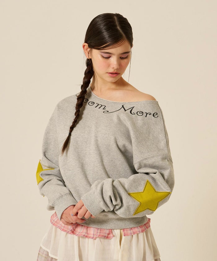 オフショル/スウェット/スター