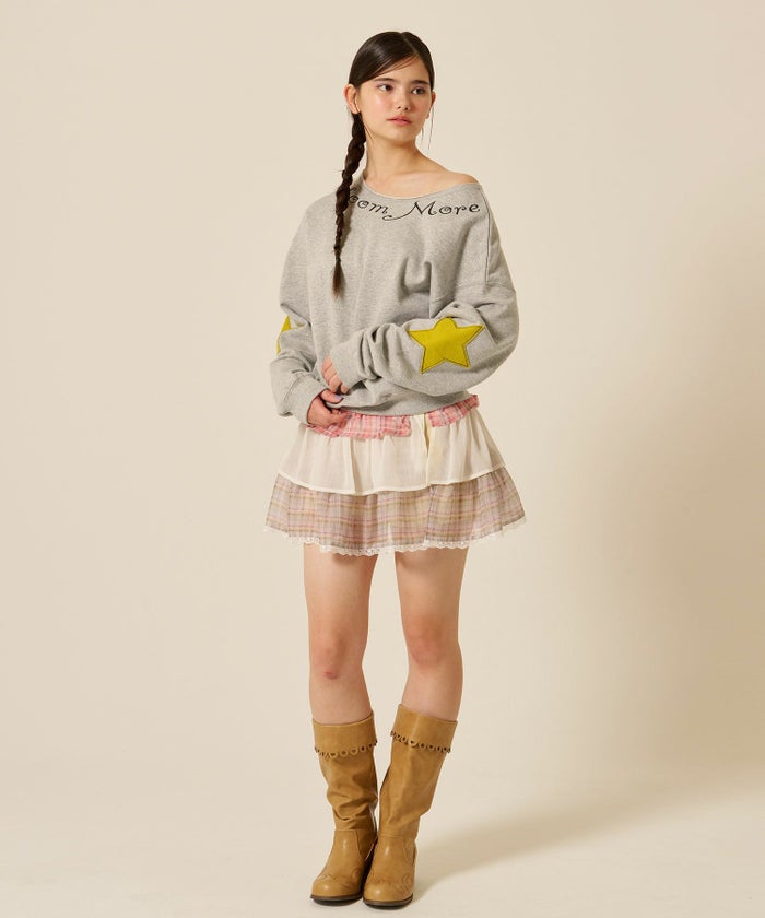 オフショル/スウェット/スター