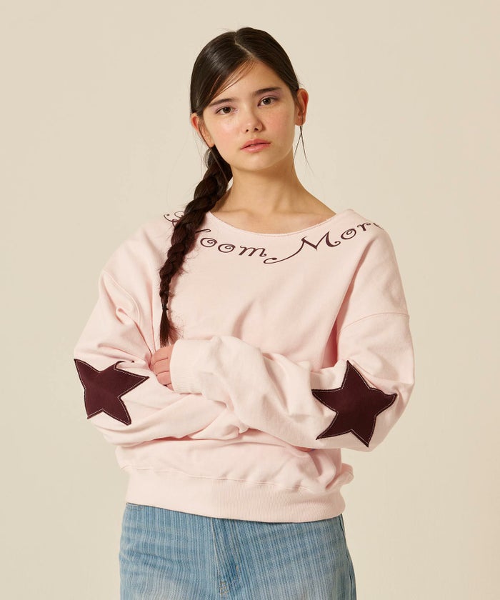 オフショル/スウェット/スター