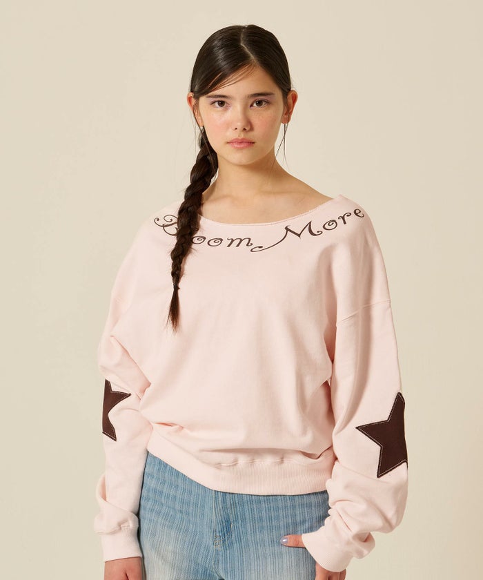 オフショル/スウェット/スター