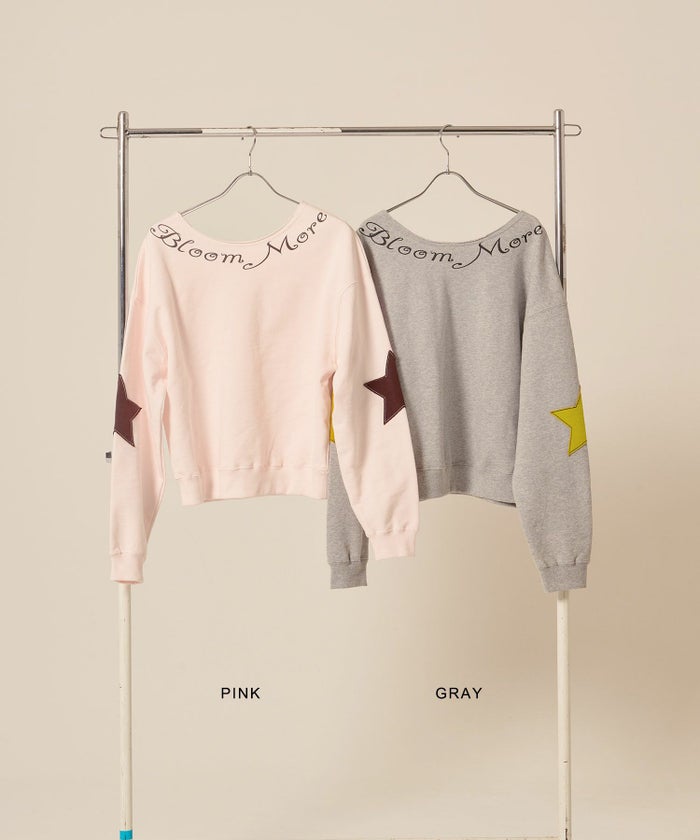 オフショル/スウェット/スター