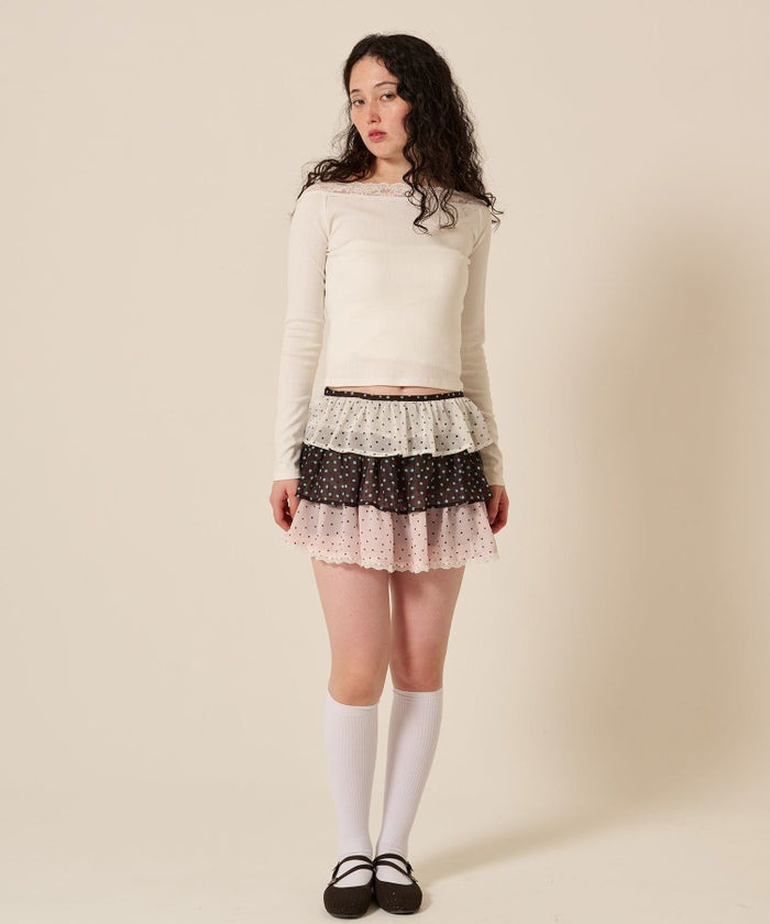 フリル/ レイヤード/ショートパンツ