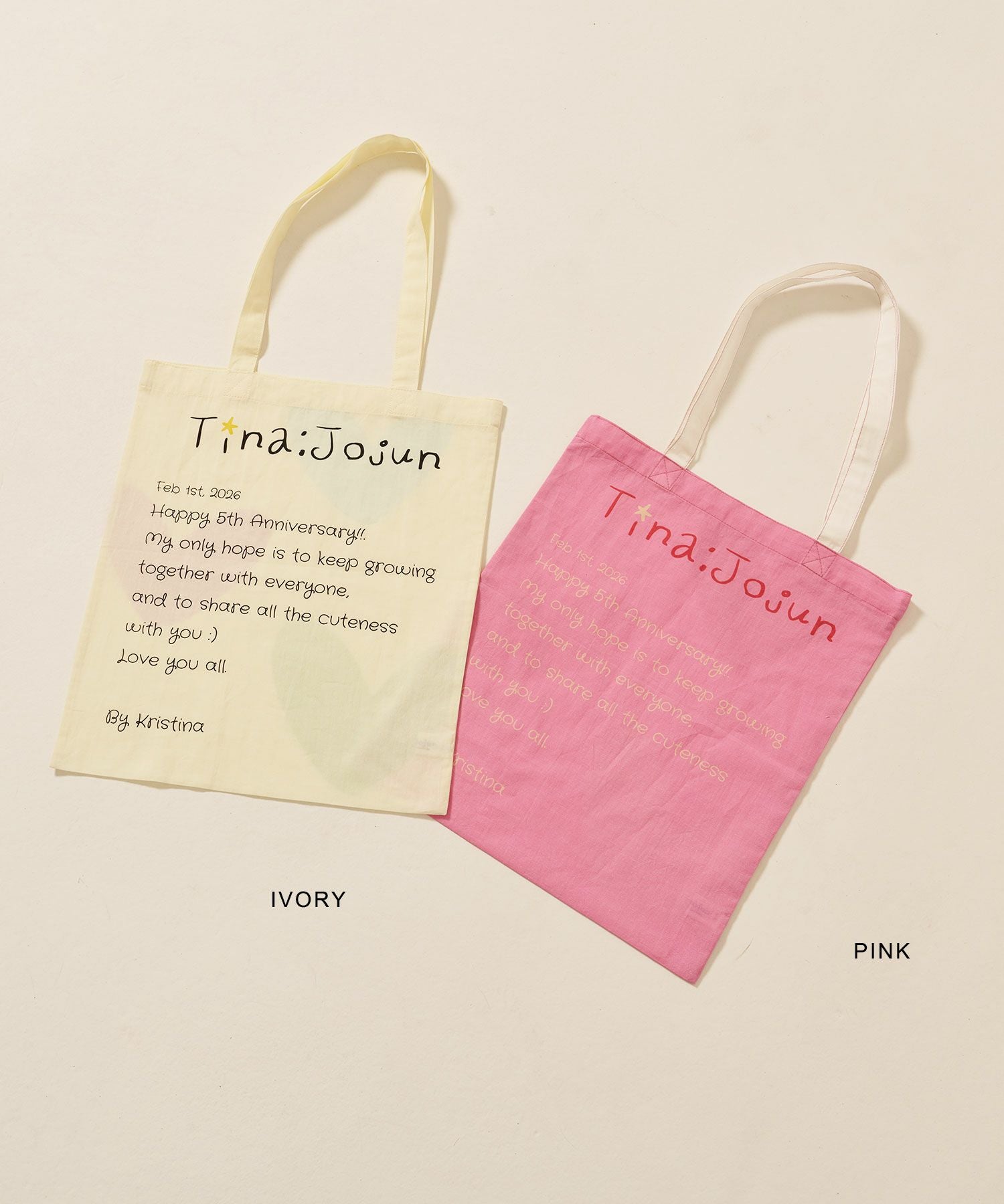 限定ノベルティ トートバッグ TINA：JOJUN 全2色｜tnj912-1225【1