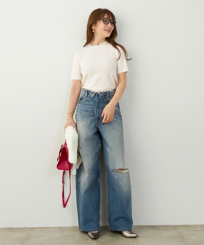 洗濯機可 マシンウォッシャブル 大人可愛い 上品 きれいめ オフィス 大人カジュアル フェミニン ジョイントスペース