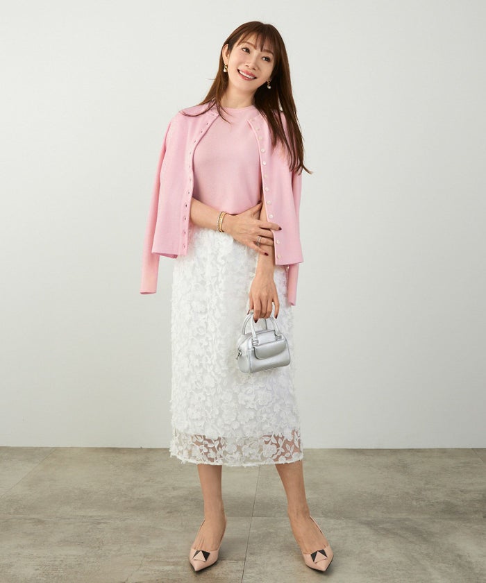 洗濯機可 マシンウォッシャブル 大人可愛い 上品 きれいめ オフィス 大人カジュアル フェミニン ジョイントスペース