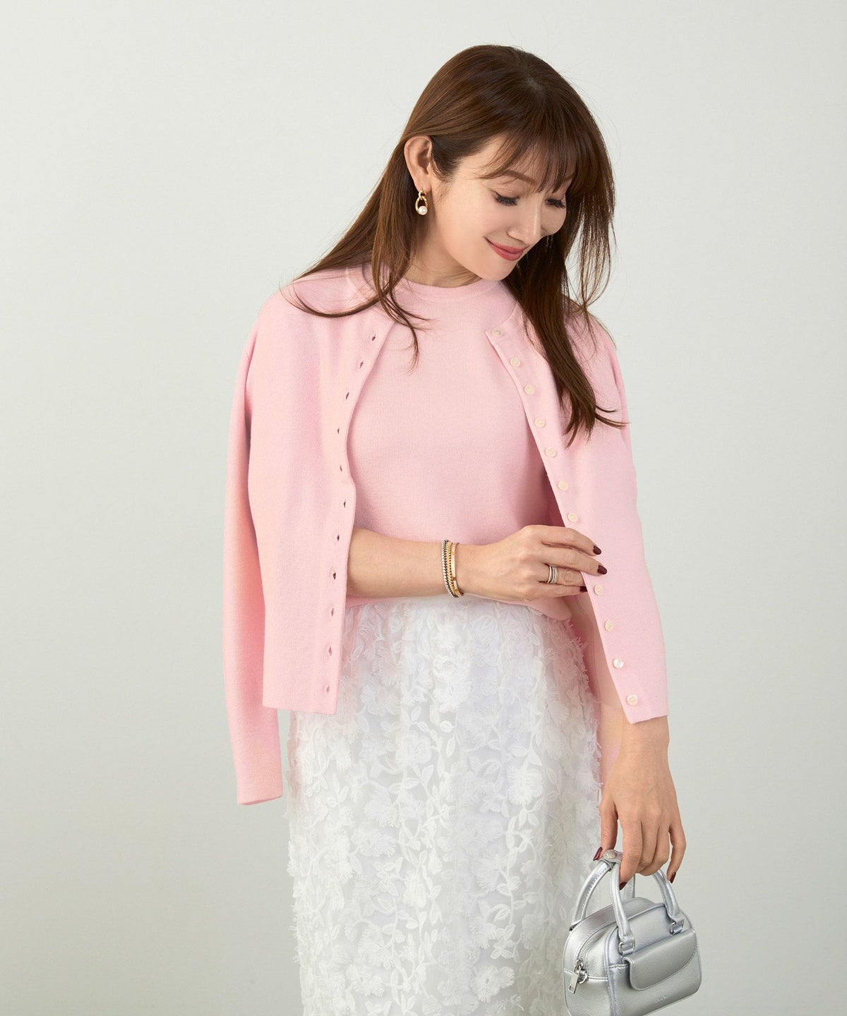 洗濯機可 マシンウォッシャブル 大人可愛い 上品 きれいめ オフィス 大人カジュアル フェミニン ジョイントスペース