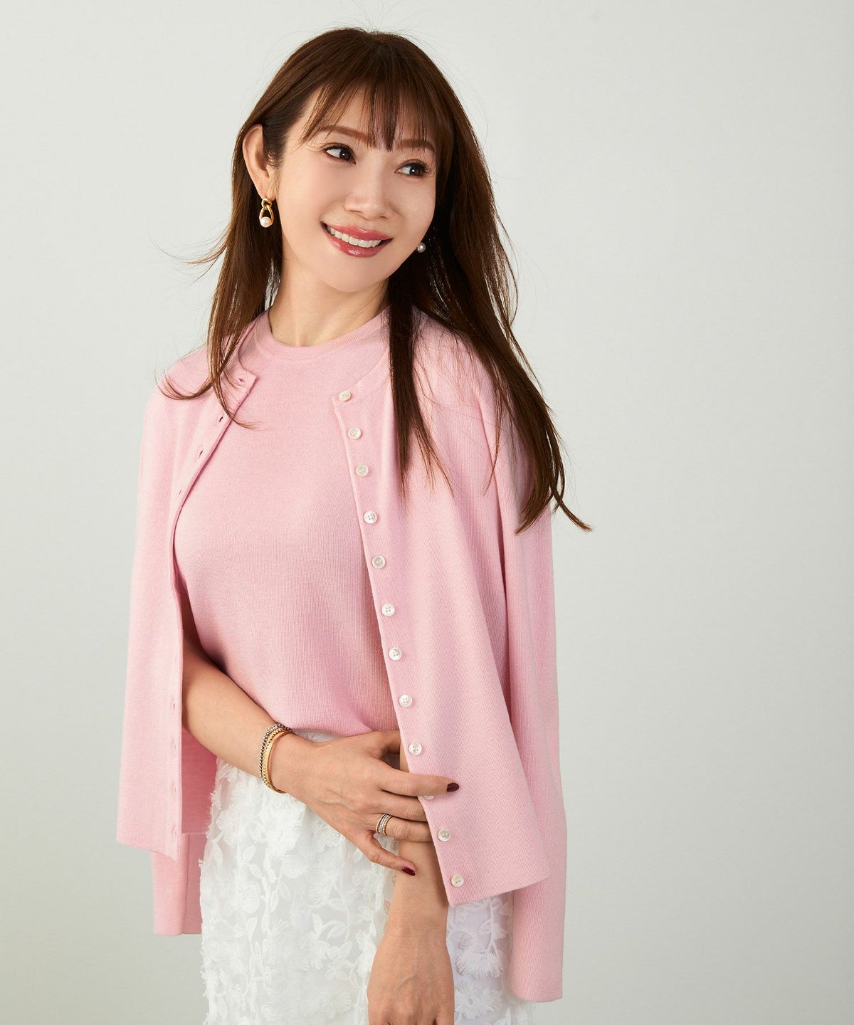 洗濯機可 マシンウォッシャブル 大人可愛い 上品 きれいめ オフィス 大人カジュアル フェミニン ジョイントスペース