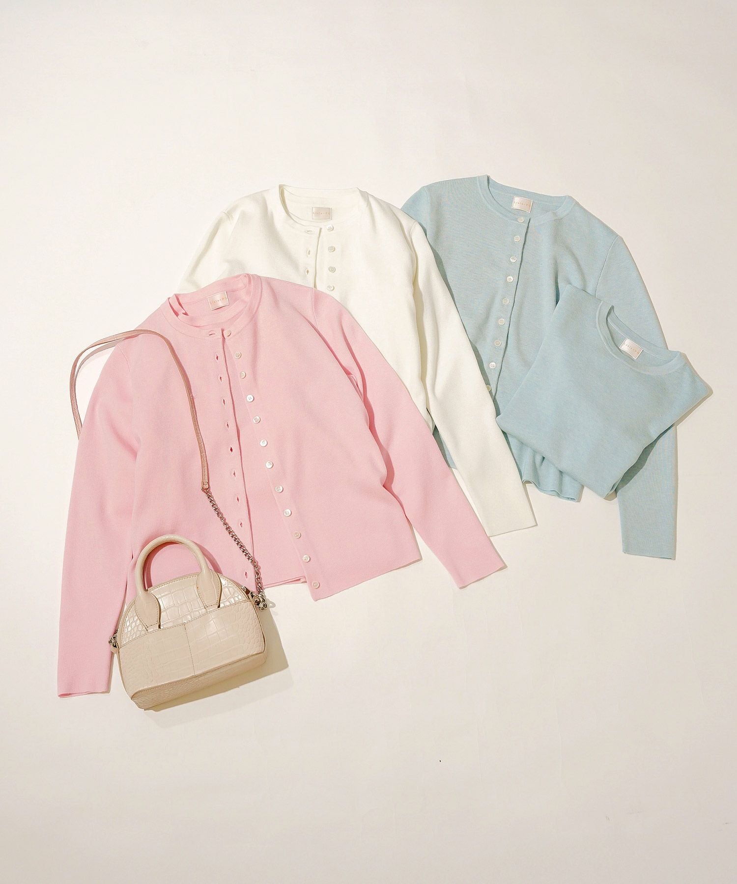 【完売人気商品】定価14,000円】アンサンブル Liala×PG Liala×PG - Liala×PG バイカラー 半袖＆カーディガン アンサンブル