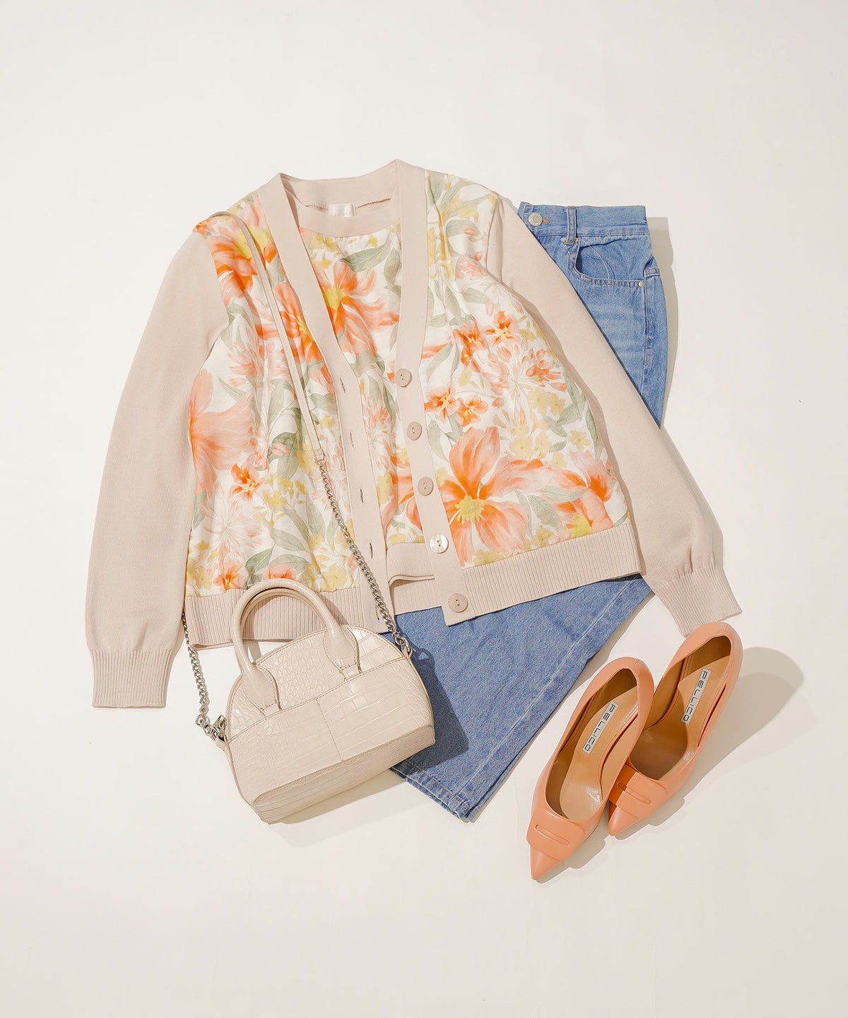 手洗い可 日本製 アンサンブル対応 秋冬春 長袖 可愛い 上品 きれいめ オフィス 柄 フェミニン ジョイントスペース