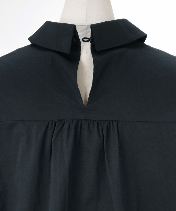 手洗い可 ラウンドヘム スリット パフスリーブ 上品 きれいめ フォーマル オフィス カジュアル フェミニン ジョイントスペース