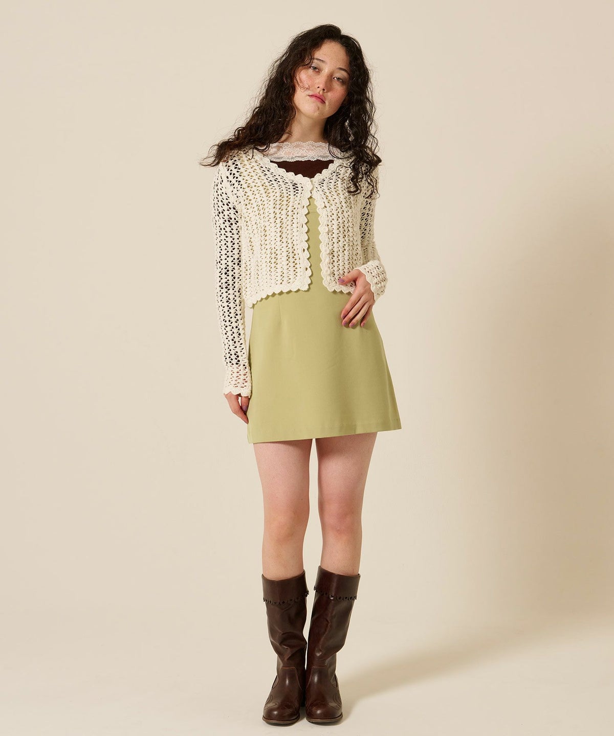 ミニ/ジャンスカ/ピスタチオ