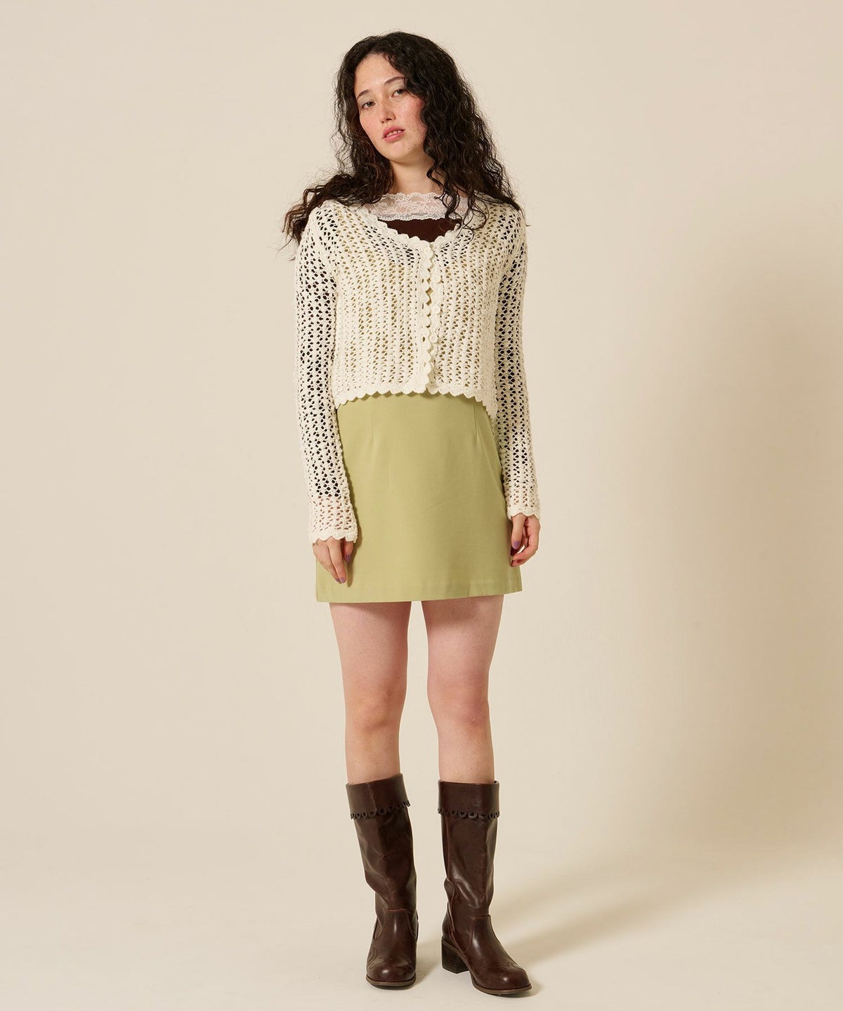 ミニ/ジャンスカ/ピスタチオ