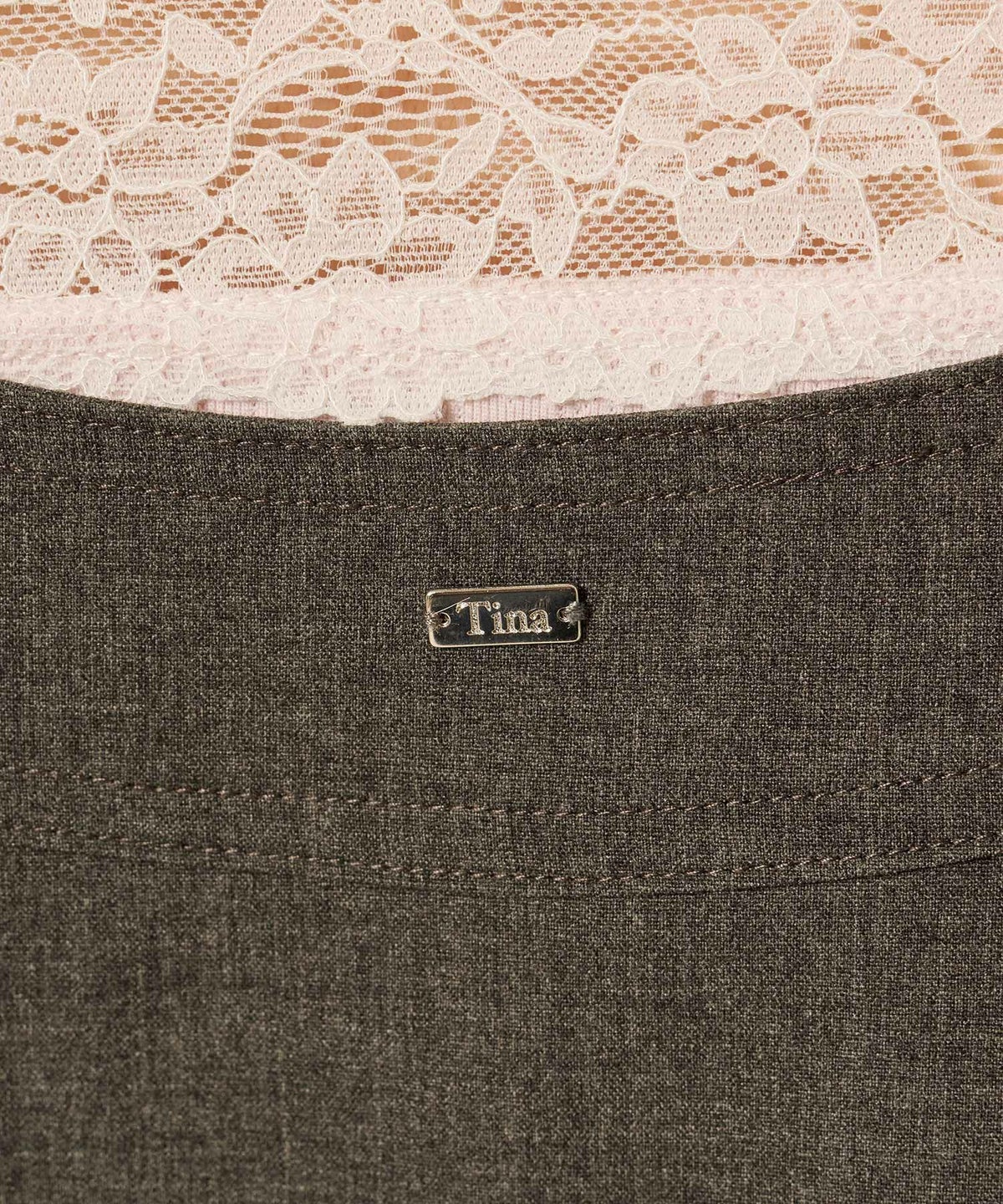 ミニ/ジャンスカ/グレー