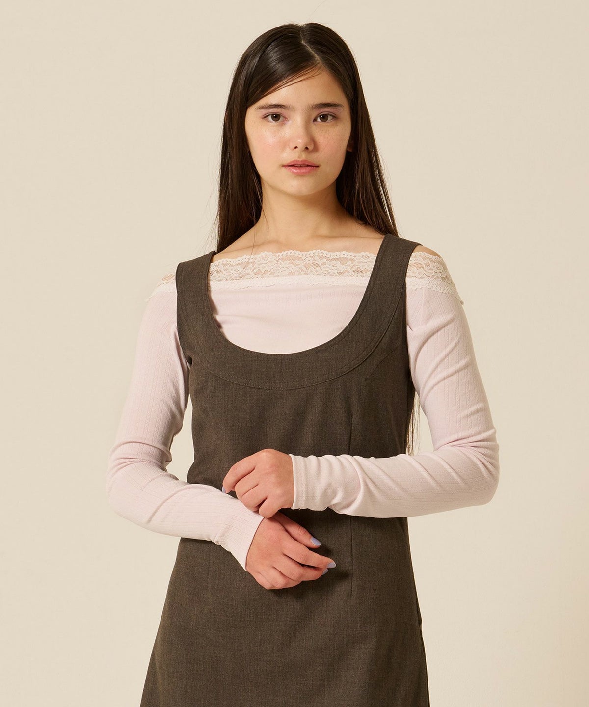 レース/オフショル/ロンT