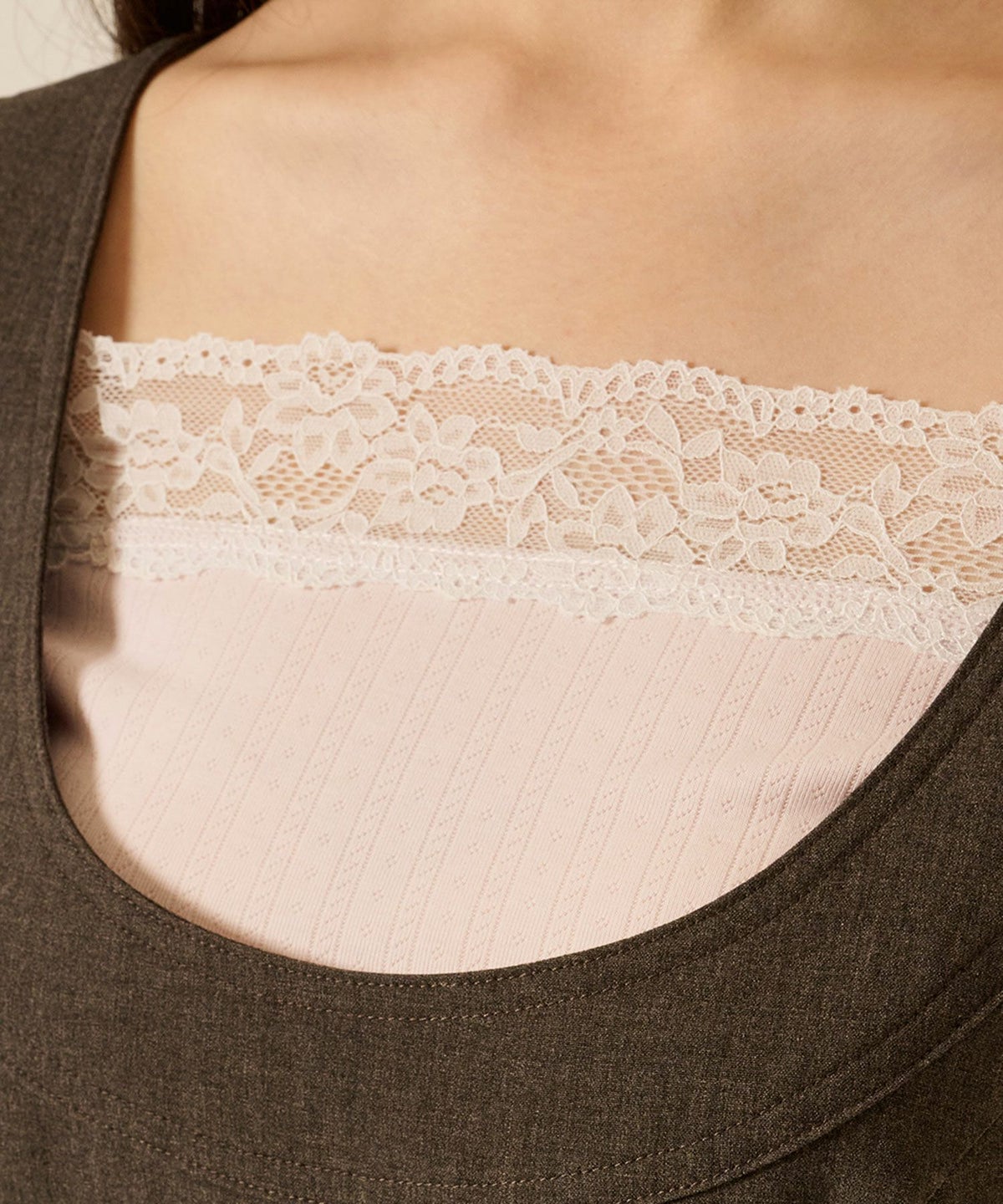 レース/オフショル/ロンT