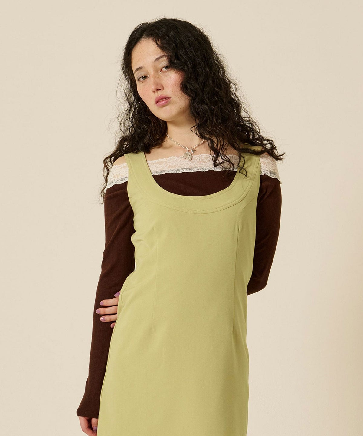 レース/オフショル/ロンT