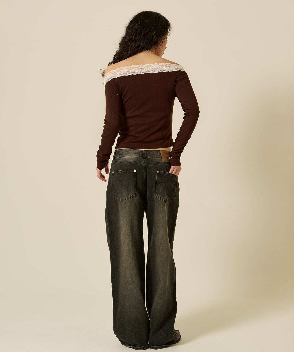 レース/オフショル/ロンT