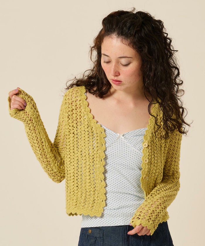 ハートネック/ ドット/キャミソール/リボン