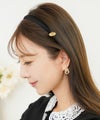 グッズ ヘアアクセサリー カチューシャ 細身 クッション 痛くなりにくい ベージュ ブラック シンプル チャーム